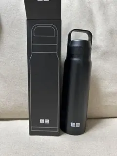 2025年 ユニクロ 炭酸水対応ステンレスボトル 感謝祭記念品 黒