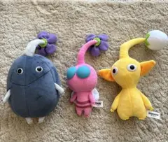 ピクミン ぬいぐるみ 3体セット(黄ピクミン　羽ピクミン　岩ピクミン）のサムネイル