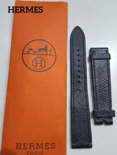 【HERMÈS】腕時計 Hウォッチ レザーベルト ブラック