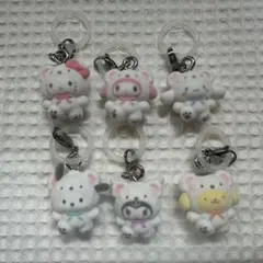 ふわふわスノー サンリオ ガチャガチャ めじるしアクセサリー まとめ売り コンプ