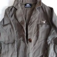 WACHI FIELD カーキ ジャケット 2A 猫刺繍