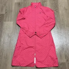 【美品】adidas climaproof レインウェア L ピンクドット