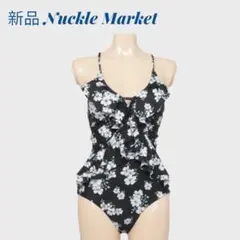 新品 ナックルマーケット フラワーフリル ワンピース 水着 11号(L)のサムネイル