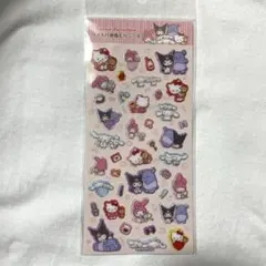 正規品　新品　サンリオ ラメ入り樹脂もりシール　いつもいっしょ