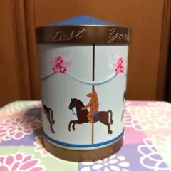 オードリー　メリーゴーランドオルゴール缶　空き缶