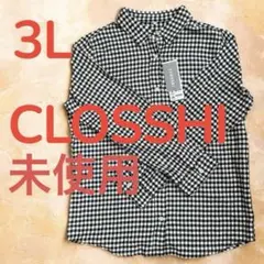 クロッシー　CLOSSH 3L チェック柄 長袖シャツ　トップス
