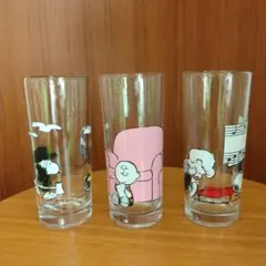 スヌーピー ガラスコップ 3個