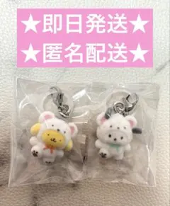 【本日発送⭕️】サンリオふわふわスノー めじるしアクセサリー2点セット！