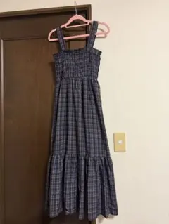 ハニーズ チェック柄 キャミワンピース M