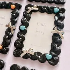 ホイップデコ ブラックリボンシリーズ ブルー B8 硬質ケース トレカケース