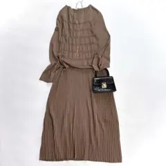 Mila Owenミラ オーウェン リブプリーツニットワンピース ペチコート 1