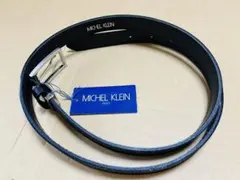 未使用 MICHEL KLEIN ブラックレザー ベルト 日本製のサムネイル