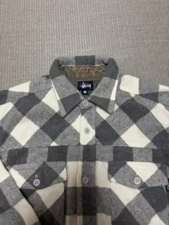 usa製ステューシー　ウールシャツ　80s ネルシャツ