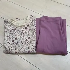 花柄長袖パジャマセット　エアリズム　ユニクロ　120 UNIQLO