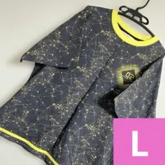 鏡音レン　鏡音リン　Tシャツ　半袖　L ダークグレー　プリント　総柄　メンズ