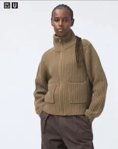新品未使用　UNIQLO ラムブレンドジップアップジャケット