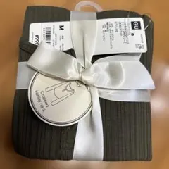 ①新品未使用 GU コットンブレンドリブクロップドヘンリーT　長袖　M オリーブ