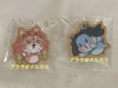 【未開封】鬼滅の刃 甘露寺蜜璃 神崎アオイ アニマルクッキーバッジ 2点セット