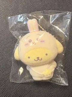 ちいかわ　サンリオ　フロッキーマスコットチャーム　うさぎ　ポムポムプリン