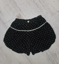 90cm 黒にピンクのドット　ショートパンツ