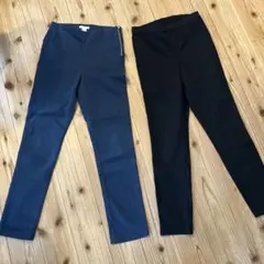 青と黒のスキニーパンツセット