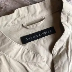 ナノユニバース　メンズシャツ　L 薄いカーキ色