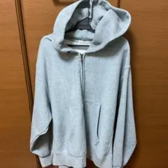 パーカー グレー ジップ