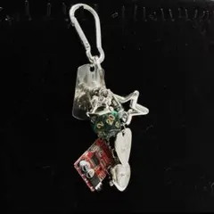 y2k 時計付き　キーチェーン　赤