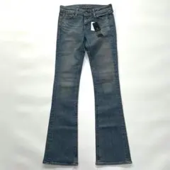 【札付き未使用品】ブラックバイマウジー　デニムパンツ　ブーツカット　25