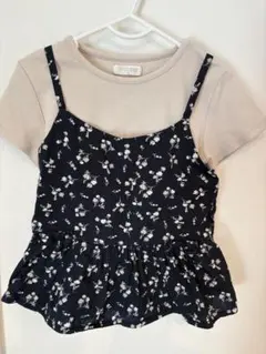 花柄キャミソール付きトップス 130㎝