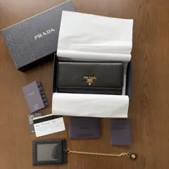 美品PRADA☆鑑定済☆VITELLO GRAIN 1MV204プラダ財布 PRADA - 美品PRADA☆鑑定済☆VITELLO GRAIN 1MV204プラダ財布の通販 by