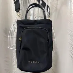 美品 TOCCA 26年 ALINE NYLONTOTEナイロントートバッグ 黒 - メルカリ