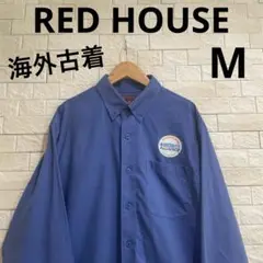 海外古着　長袖ワークシャツ　長袖シャツ　RED HOUSE サイズM