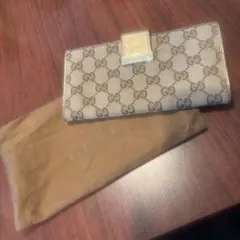 GUCCI GGパターン 長財布 保存袋付き