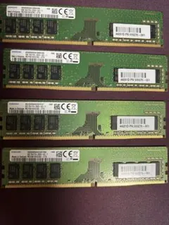 Samsung 1R-8 PC4-2666V-UA2-11 8GB 4枚 - メルカリ