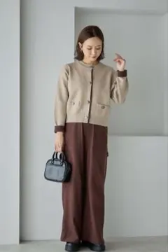 mysa 田中里奈　ベージュ カーディガン