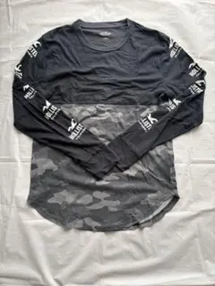 HOLLISTER ホリスター ロンT 長袖 Tシャツ S カモフラ ブラックのサムネイル