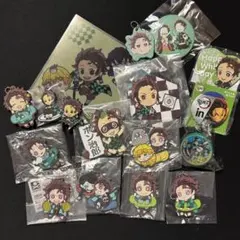 鬼滅の刃 竈門炭治郎 ラバーストラップ＆缶バッジ セット