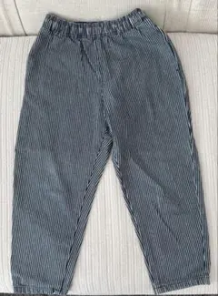 GU キッズ ストライプ ロングパンツ 120cm