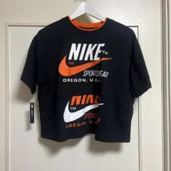 新品未使用タグ付き　Nike クロップド Tシャツ 黒
