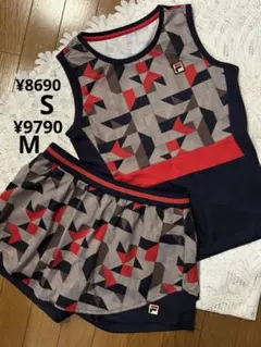 FILA フィラ セットアップ 半袖Tシャツ ショートパンツ ブラウン L