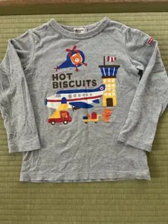 ミキハウス ホットビスケッツ　ロンT 120 カットソー