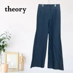 zB1191【M】theory フレアパンツ センタープレス トラウザーズ