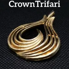 Crown Trifari　ゴールド トップペンダント ヴィンテージ