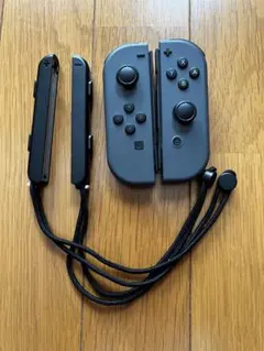 Nintendo Switch Joy-Con グレー ＆ストラップ 2個セット