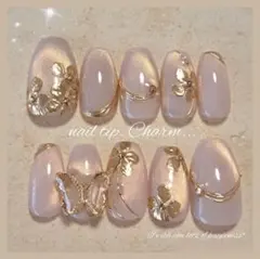 No.94　成人式ネイル　ネイルチップ　和柄ネイルチップ　和装ネイル　マグネット