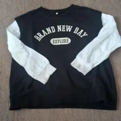 GUプリント長袖カットソー 130