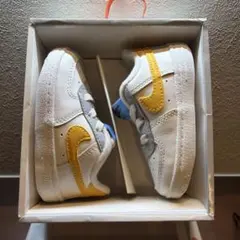 Nike Force 1 ベビーシューズ ホワイト/イエロー