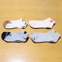 【未使用】レディース靴下くるぶし丈ソックス 4足セット 22〜24cm相当のサムネイル