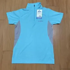 値下げ！【新品、未使用】mont-bell ジップシャツ　S 水色